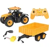 EE JCB nuotoliniu būdu valdomas vilkikas su priekaba Double E 1:16 RC0670