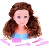 Jokomisiada Hairdressing head 20 cm Juodas DOLL with hairdressing accessories ZA5838
