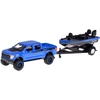 Jokomisiada Licencijuotas metalinis automobilis 1:64 Ford F-150 SVT Raptor 2021 ir laivas