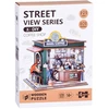 Jokomisiada Wooden 3D Dėlionė Building series Cafe 120 elements lighting ZA6012