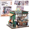 Jokomisiada Wooden 3D Dėlionė Building series Cafe 120 elements lighting ZA6012