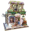 Jokomisiada Wooden 3D Dėlionė Series Flower Shop building 243 elements lighting ZA6015