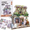 Jokomisiada Wooden 3D Dėlionė Series Flower Shop building 243 elements lighting ZA6015