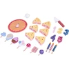 Jokomisiada Candy Wooden Birthday Cake Toy with Candles and Decorations – Cutting Play Set ZA5936