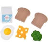 Jokomisiada Wooden Set Toaster Coffee Machine Mixer + Accessories – Small Pretend Play Appliances ZA5929