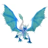 Jokomisiada Mėlyna and baltas Dragon figurine with movable wings ZA5017