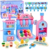 Jokomisiada Sweet set of PLASTIC Ice Kreminis Parlor Confectionery - lots of accessories ZA5895