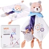 Jokomisiada Soft Cuddle Toy TEDDY with Blanket and Teether – Baby Gift ZA5879
