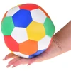 Jokomisiada Soft colorful plush ball made of eco-leather, 15 cm, rag ZA5682