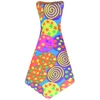 Jokomisiada AWESOME colorful TIE with elastic band for a ball, party, carnival ZA0681