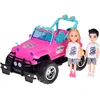 Jokomisiada Remote-controlled Rožinis CAR for dolls + boy and girl RC0734