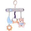 Jokomisiada Crib Hanging Toy with Teddy and Teether – Newborn Gift ZA5878