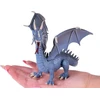 Jokomisiada Gray Dragon Figurine Didingas drakonas su lanksčiais sparnais ZA5016