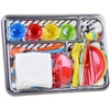 Jokomisiada Plastikinis puodų rinkinys + džiovyklė 28 vnt ZA4450
