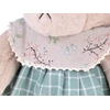 Jokomisiada Teddy bear - beige Zosia 58cm in žalias VINTAGE dress ZA5923 D