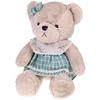 Jokomisiada Teddy bear - beige Zosia 58cm in žalias VINTAGE dress ZA5923 D