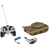 Jokomisiada RC Tank with Remote Control, Rotating Turret, Lights, Realistic Sound