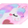 Jokomisiada Secret Notebook Diary Rožinė Unicorn with Heart Glitter ZA5338
