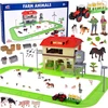 Jokomisiada FARM ANIMALS SERIES Barn with road + tractor, figures and accessories ZA5687