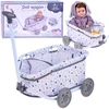 Jokomisiada Doll and Teddy Stroller with Handle – Adorable Pull-Along Wagon ZA5919