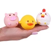 Jokomisiada Bath toys FISHING 3 rubber animals without a hole + strainer ZA5924