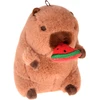 Jokomisiada Adorable CAPYBARA pendant eating a watermelon mini mascot 10 cm ZA5733