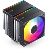 Jonsbo CB80 procesoriaus aušintuvas, dvigubo bokšto, 2 x 120 mm, PWM, RGB – juodas