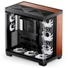 JONSBO TK-4 Wood PC Case, Mid Tower, ATX, Tempered Glass – juodas