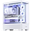 Jonsbo TK-5 case, Midi-Tower, ATX, Tempered Glass - baltas