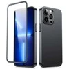 Joyroom 360 priekinis ir galinis dangtelis telefonui Apple iPhone 13 Pro + apsauginis ekrano stiklas juodos spalvos (JR-BP935 juodos spalvos)