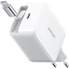 Joyroom JR-TCL06 67W GaN laidinis įkroviklis su Built-in Retractable USB-C kabeliu – baltos spalvos