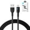 Joyroom Premium Series A13 USB-A / Lightning 2.4A kabelis 2m – juodos spalvos