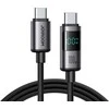 Joyroom S-A16 Pro Prism Series 100W USB-C kabelis – USB-C su Digital Ekranas 1.2m – juodos spalvos
