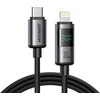 Joyroom S-A16 Pro Prism Series 30W USB-C – Lightning kabelis su Ekranas 1.2m – juodos spalvos