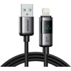 Joyroom S-A16 Pro Prism Series 3A USB-A – Lightning kabelis su Ekranas 1.2m – juodos spalvos