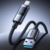 Joyroom S-A16 Pro Prism Series 3A USB-A – Lightning kabelis su Ekranas 1.2m – juodos spalvos