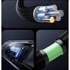 Joyroom S-A16 Pro Prism Series 66W USB-A – USB-C kabelis su Ekranas 1.2m – juodos spalvos