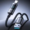 Joyroom S-A16 Pro Prism Series 66W USB-A – USB-C kabelis su Ekranas 1.2m – juodos spalvos