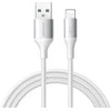 Joyroom S-A28 Flash Series 3A USB-A – Lightning cable 2m – baltos spalvos