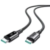 Joyroom S-A60 StarTalk 100W USB-C - USB-C kabelis 1.2m - Juodas
