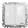Jungiklis SCHNEIDER SEDNA DESIGN, 2 klav., IP44, balt.spalv.