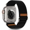 Juoda apyrankė Apple Watch 6 / 7 / 8 / 9 / 10 / SE / Ultra 1 / 2 ( 44 / 45 / 46 / 49 mm) „Tech-Protect Nylon Slip”