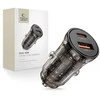 Tech-Protect CC01 45W 2 prievadų USB-A / USB-C automobilinis įkroviklis - Juodas