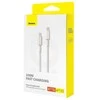 Laidas iš USB-C į USB-C Baseus Tungsten Gold, 100 W, 1 m (auksinis)