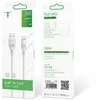 Kabelis 3A 1m USB - USB-C T-Phox X-Lite baltos spalvos