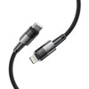 Kabelis 3A 20W 2m PD USB-C ir „Lightning“ Tech-Protect UltraBoost pilkos spalvos