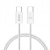 Kabelis 3A PD60W 1m USB-C – USB-C Tech-Protect Ultraboost baltos spalvos