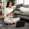 Kabelis 3in1 3.5A 1m USB – USB-C + Lightning + Micro USB Tech-Protect UltraBoost pilkos spalvos