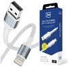 3Mk apsauga 3mk 3mk kabelis 3mk Hyper kabelis N-SERIES USB-A / Lightning 2m 5V/2.4A 12W / baltas
