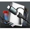 3Mk Protection 3mk Hyper Cable N-SERIES 2 in 2 USB-A / USB-C ir USB-C / Lightning 1.2m QC 3.0 9V/2A 60W - juodas